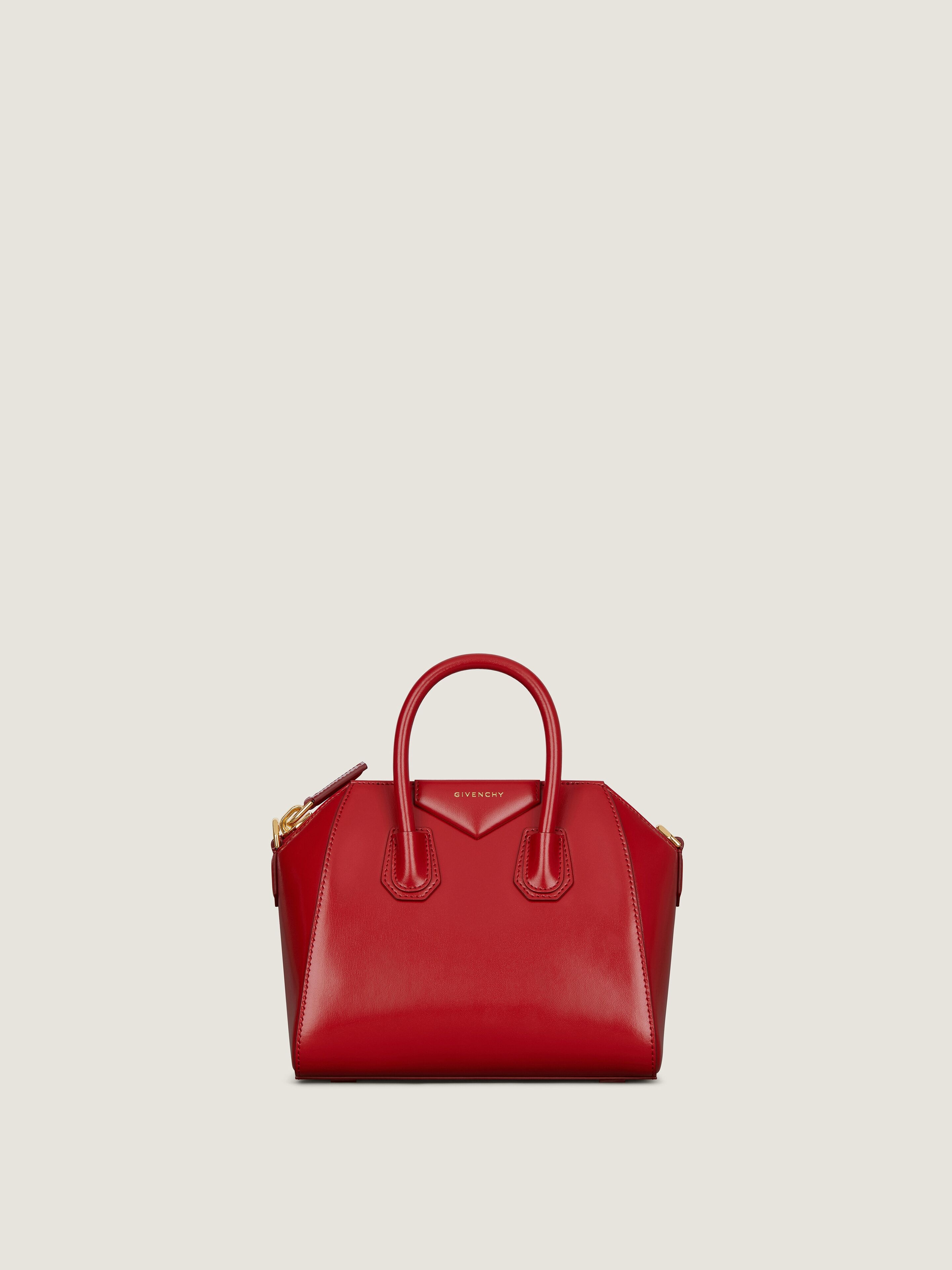 Mini Antigona bag in Box leather